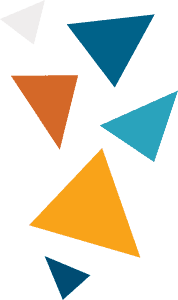 colorful triangles icon graphic